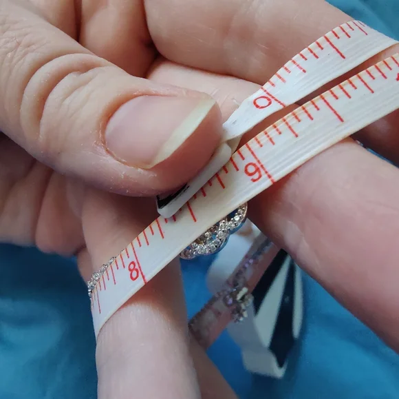 New Bella Luce rhodium over sterling white diamond simulant adjustable bracelet - Picture 7 of 8